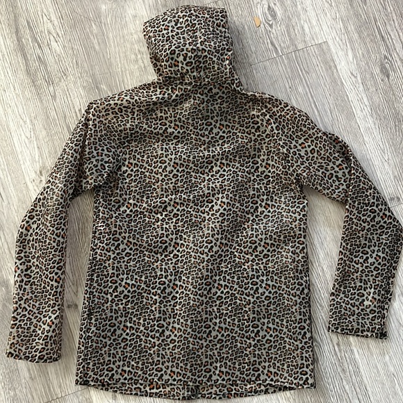 Topshop Leopard clear transparent rain coat size 6 - Picture 5 of 6